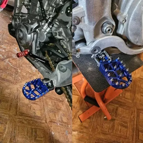 Miniatura 3 de Motorcycle Footrests Motorcycle Footrest Footpegs Foot Pegs Pedals Accessories for CRF300L 2021-2023(Blue)