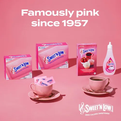 Miniatura 6 de Sweet'N Low Paquetes de edulcorante cero calorías, 100 unidades, kosher y sin gluten, bajo índice glucémico, paquetes individuales de endulzante