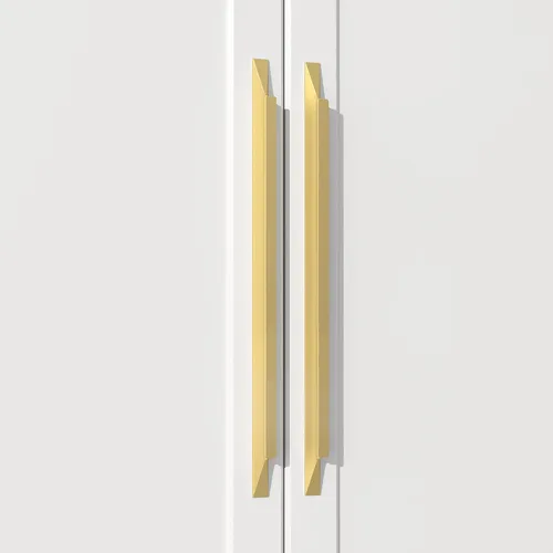 Miniatura 11 de Goldenwarm - Paquete de 5 manijas negras para cajones de 3-3/4 pulgadas, herrajes modernos para armarios, manijas para puertas de baño y vestidores