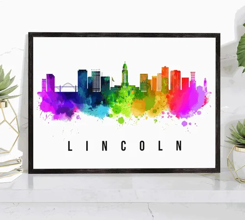 Miniatura 29 de Pera Print Rochester Skyline New York Póster, pintura de paisaje urbano de Nueva York, impresión de paisaje urbano y monumentos, arte de pared