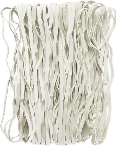 Miniatura 12 de AMUU Bandas de goma grandes planas de longitud 12 pulgadas, 40 piezas, para papeleras de 8-33 galones, bandas elásticas de goma verdes resistentes