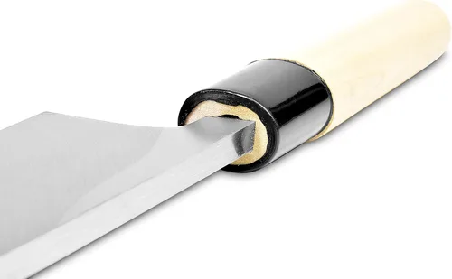 Miniatura 8 de Seki Sanbonsugi - Cuchillo japonés Deba de 5.906 in (5.9 pulgadas), para zurdos, acero blanco de alto carbono, fabricado en Japón, mango de magnolia