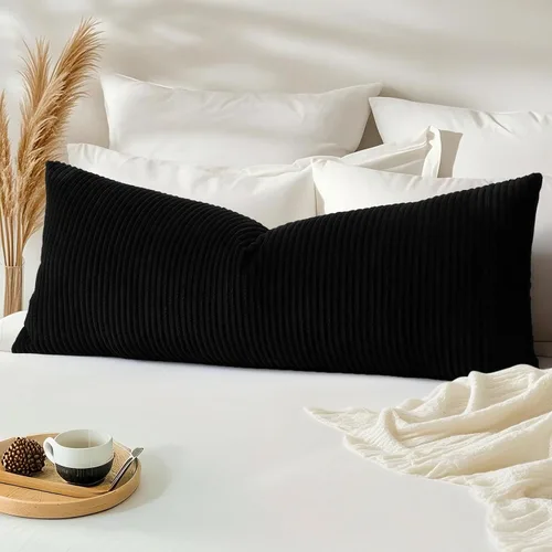 Miniatura 121 de Artscope Fundas de Almohada de Pana a Rayas Acogedoras Súper Suaves Decorativas Cuadradas Fundas de Cojín para Sofá Sillón Dormitorio Decoración