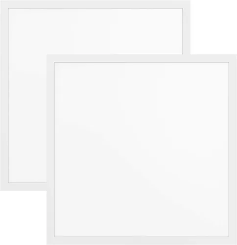 LEDMyplace - Lámpara de techo LED de pantalla plana de 2 x 2 pulgadas, para oficina, tienda, almacén, 40 W, 5000 lúmenes, 6500 K luz diurna