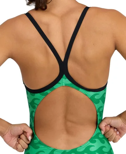 Miniatura 4 de ARENA Performance Ride The Wave - Traje de baño de una pieza para mujer con espalda descendente ligera MaxLife