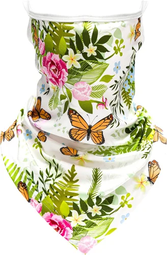 Miniatura 10 de FISHEAL Máscara facial con protección solar UV, transpirable, cubierta facial de jardinería, polaina para el cuello con bucles para las orejas