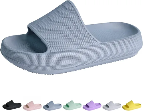 Youecci Sandalias de nube para niños, sandalias de ducha, sandalias de baño, piscina, cómodas pantuflas de suela gruesa, zapatos de playa