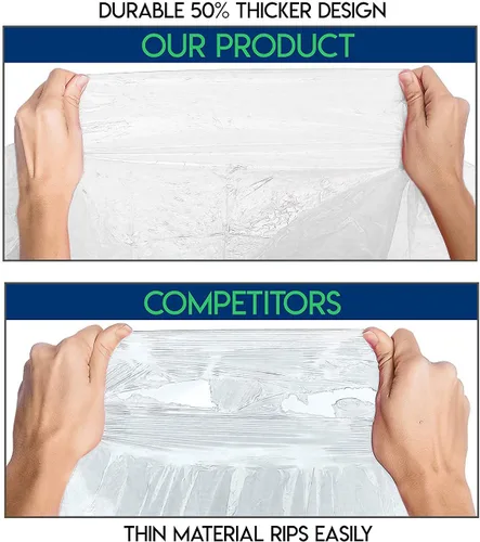 Miniatura 3 de Lingito Clear Emergency Rain Ponchos Adults, Thicker, 100% Waterproof Emergency Camping Rain Poncho, Amusement Parks, Hikes