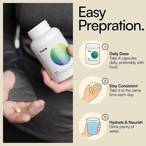 Miniatura 8 de Heylo Multi+ Suplemento multivitamínico avanzado – Aumenta la energía, mejora el apoyo inmunológico, proporciona protección antioxidante, promueve