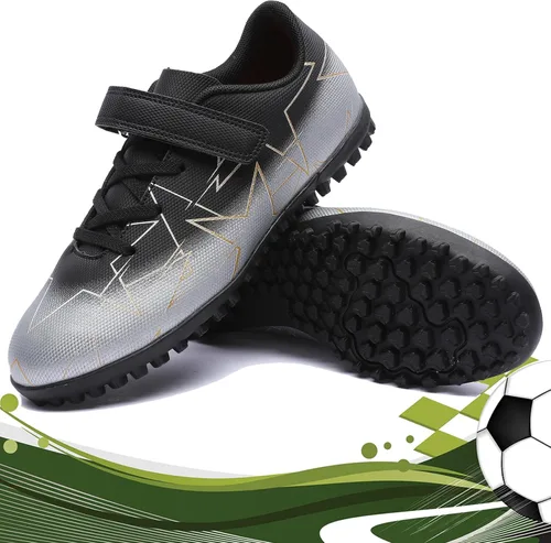 Miniatura 2 de Timarmtr Zapatos de fútbol para niños y niñas, zapatos de fútbol de interior para niños y niñas, zapatos de fútbol profesionales atléticos