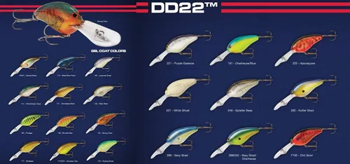 Miniatura 2 de Norman Lures DD22 Señuelo de pesca de buceo profundo Crankbait para pesca de lubina
