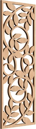 Miniatura 136 de 9 3/8"W x 24 3/8"H x 1/4"T Utica Decorativo Fretwork Madera Paneles de Pared, Abedul