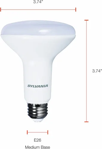Miniatura 2 de Sylvania - Bombilla LED Flood BR30, equivalente a 65 W, eficiente 9 W, base media, regulable, 2700 K, blanco suave, 1 paquete (40460)