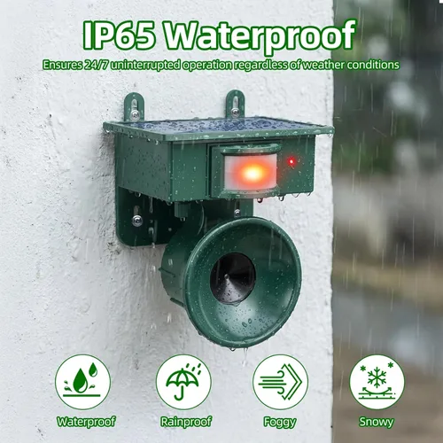 Miniatura 5 de Disuasorio solar de pájaros carpinteros para casa, dispositivos repelentes de aves ultrasónico para exteriores, ganso, cuervo, paloma, disuasorios