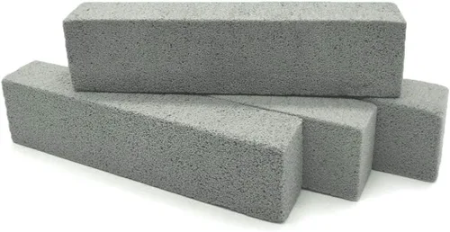 MARYTON Piedra pómez para limpieza de inodoros, varillas de piedra pómez para eliminar manchas de anillos de agua en inodoros, paquete de 4