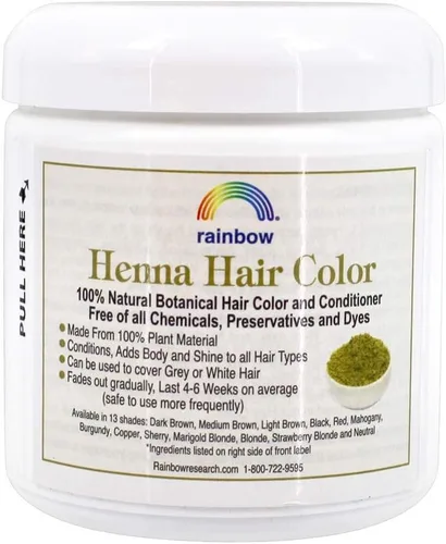 Miniatura 2 de Henna Rainbow Research para teñir el cabello, de color negro, 4 onza, Rubia