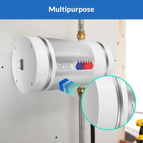 Miniatura 7 de Soporte universal de montaje en pared para tanque de expansión de calentador de agua, tanque de 5 galones o soportes de poste de 13 pulgadas