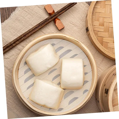 Miniatura 8 de ABOOFAN 6 almohadillas de silicona para vapor, redonda, antiadherente, malla de hornear reutilizable para bollos al vapor y diámetro de dim sum