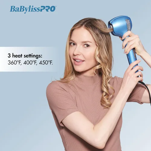 Miniatura 2 de BabylissPRO Nano Titanium - Rizador de pelo profesional, herramienta 3 en 1 para rizos apretados, sueltos u ondulados