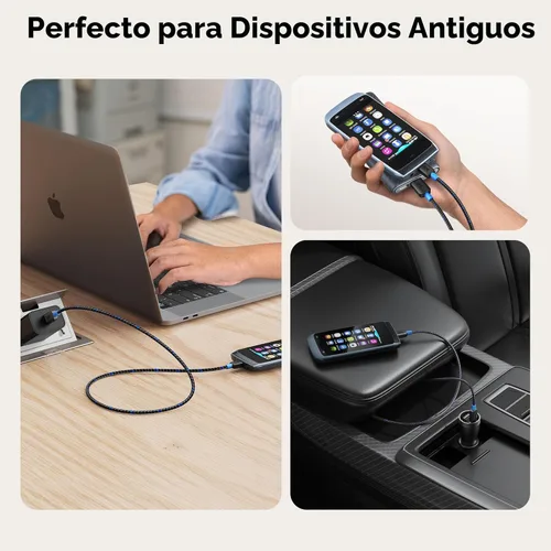 Miniatura 6 de Cable Matters Cable trenzado USB C a micro USB – 3.3 pies, [carga de 3A/15 W, datos de 480 Mbps] cable microUSB a USBC, cable Micro-B 2.0
