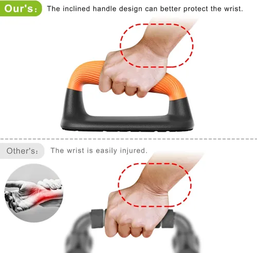 Miniatura 3 de Kipika Barras de Flexiones, Soportes de Flexiones, Manijas de Flexión Antideslizantes de Plástico Suave, Almohadilla Antideslizante Inferior, Equipo