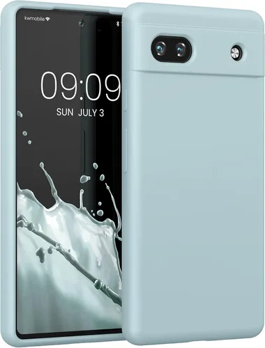 Miniatura 377 de kwmobile Funda Compatible con Google Pixel 6 Pro - Funda de teléfono de silicona TPU con acabado suave - Azul Arrecife