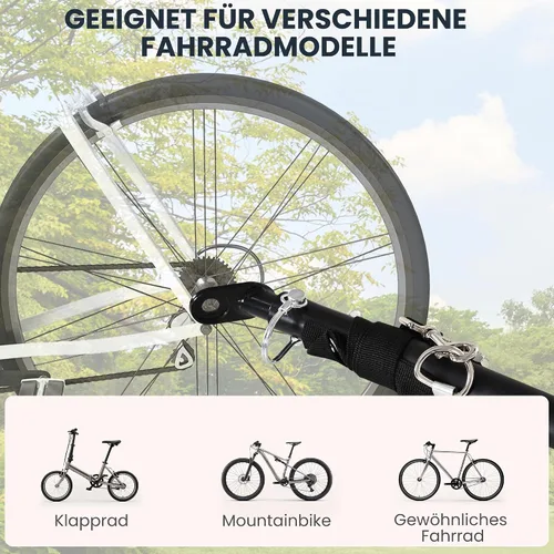 Miniatura 8 de Aosom – Remolque de carga/equipaje para bicicleta Wanderer, color negro