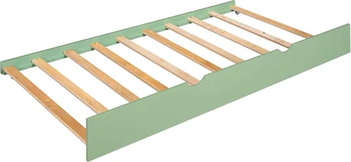 Miniatura 9 de MERITLINE Literas de casa con tobogán para niños, literas de madera de tamaño individual sobre individual con nido y tobogán convertible, cama