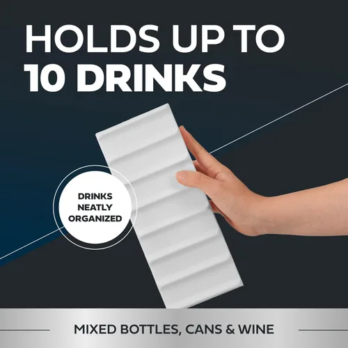 Miniatura 2 de Tapete Fridge Monkey - Organizador de Latas de Vino y Refrescos para Refrigerador - Soporte Organizador de Bebidas que Hace que las Latas y Botellas