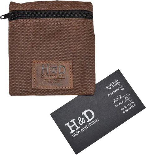 Miniatura 5 de Hide & Drink, Water Resistant Waxed Canvas Condom Pouch, Change Valuables Tech Pocket Purse, Classic Partner Gift, Travel & Honeymoon Essentials