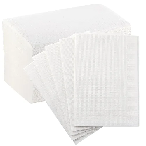 Miniatura 27 de JMU Baberos dentales negros, baberos dentales desechables de 3 capas, baberos para tatuajes impermeables para clínica dental, tienda de tatuajes