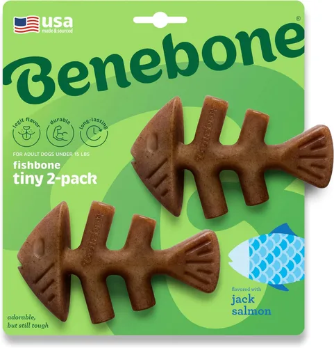 Miniatura 17 de Benebone Bacon Stick - Juguete masticable duradero para perros masticadores agresivos, tocino real, fabricado en Estados Unidos, mediano