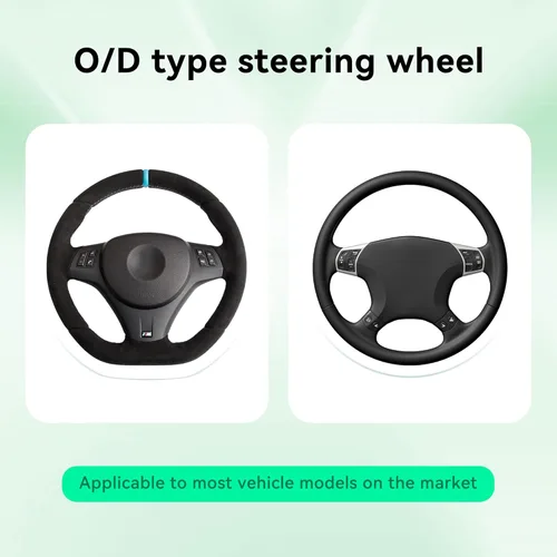 Miniatura 6 de Funda brillante para volante de automóvil, protector de cuero con diamantes de imitación de cristal para automóvil, accesorios de decoración