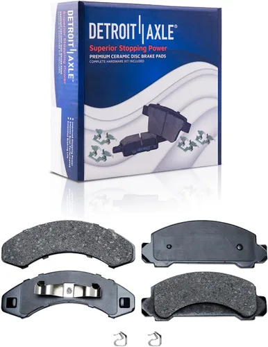 Miniatura 113 de Detroit Axle - Pastillas de Freno Delantero para Nissan Altima Maxima Sentra 350Z Cube Juke Versa INFINITI G20 G35 I30 I35 Suzuki SX4, Pastillas