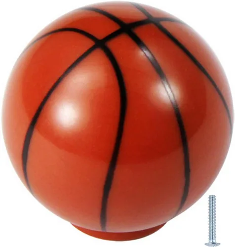Silverline Paquete de 10 tiradores de armario de baloncesto para cocina, hogar, cajón, armario, puerta, tiradores de muebles, paquete de 10
