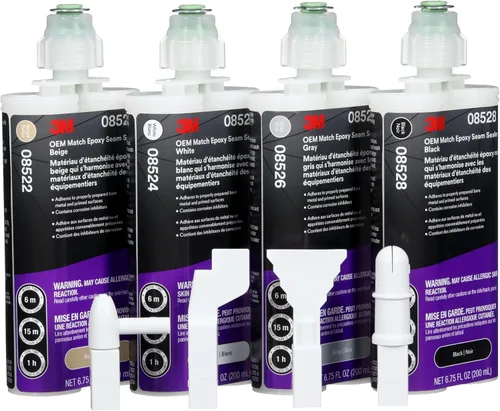 Miniatura 11 de 3M OEM Match Punta de Flujo Ancho 1K, 33993, Paquete de 10 Boquillas, de Un Solo Uso, Estilo de Cordón OEM, para Sellado de Costuras Anchas o Planas