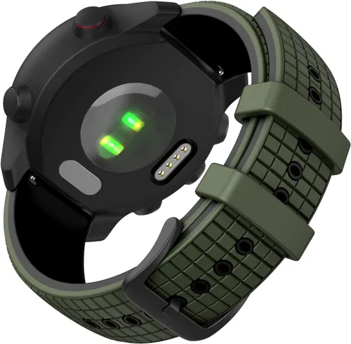 ISABAKE Vivoactive 3 - Correa de silicona de 0.787 pulgadas para Garmin Vivoactive 3/Forerunner 645 Music/Samsung Galaxy 1.654 in/Galaxy Watch 3