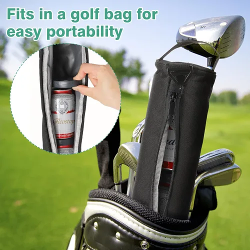 Miniatura 6 de Golf Cooler Beer Sleeve with 6 Ice Pucks - Keep 7 Cans Beer Cold in Your Golfs Bag, Ideal Gifts for Men Golf Bag Accessories