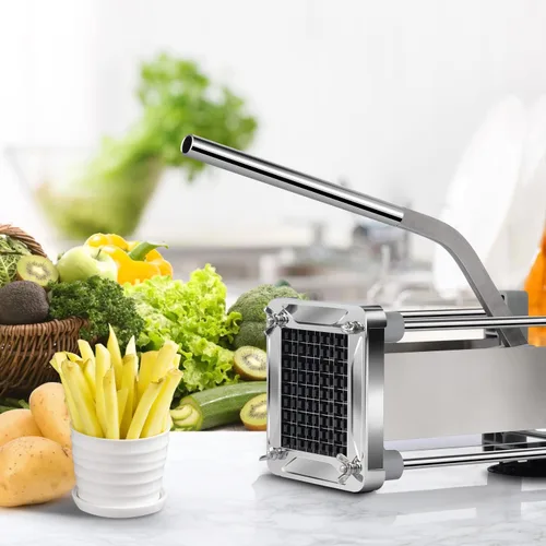 Miniatura 5 de Cortador de patatas fritas, Sopito - Cortador profesional de papas de acero inoxidable con hoja de 3/8 pulgadas, ideal para papas, zanahorias