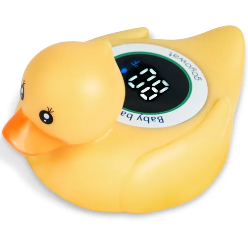 Miniatura 10 de Termómetro de baño con pantalla LED y advertencia de temperatura, termómetro digital de temperatura del agua Fahrenheit para habitación, juguetes