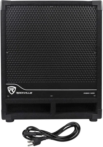 Miniatura 11 de Rockville RBG18S subwoofer PA de 18 pulgadas, 2000 W pico/500 W RMS, alimentación activa, DSP y limitador, crossover ajustable, madera de birch de 7