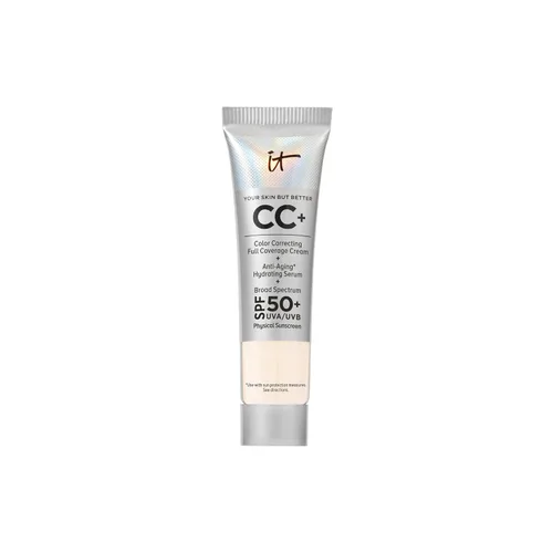 IT Cosmetics Your Skin But Better CC+ - Crema correctora de color, base de cobertura completa, suero hidratante y protector solar FPS 50+, acabado