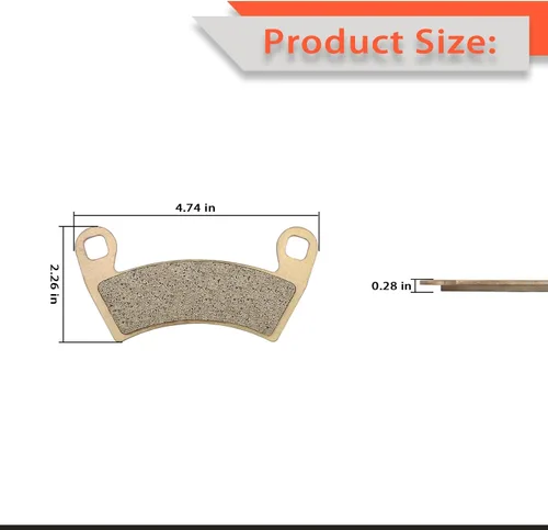 Miniatura 5 de Pastillas de freno delanteras y traseras sinterizadas para Polaris RZR XP 1000 EPS 2022 2021 2020 2019 2018 2017 2016 2015 2014 RZR 1000 XP 4