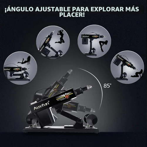 Miniatura 3 de Auxfun Máquina de Empuje Sexual Automática Máquina de Amor con Masturbador, Juguete para Adultos para Hombres y Parejas con Ventosa de 3.5 Pulgadas