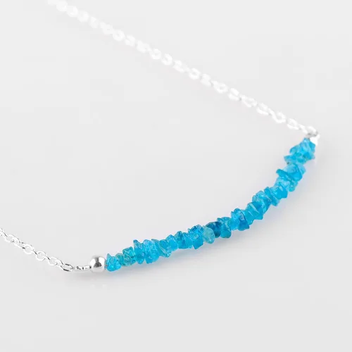 Miniatura 26 de Gempires - Collar de barra de chips naturales, cristales curativos de energía, regalo de cumpleaños, regalo para ella, joyería de piedras preciosas