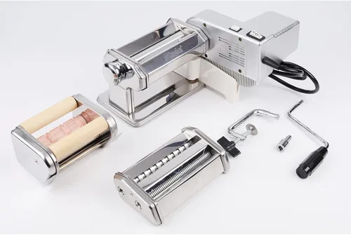 Miniatura 3 de Shule Máquina de pasta eléctrica con motor Máquina automática de pasta con manivela y rodillos multifuncionales