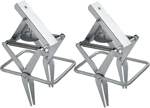 FPS Paquete de 2 trampas para topos fáciles de instalar, de un solo paso, fuera de la vista, acero galvanizado vendido solo por Fox Peak Supply