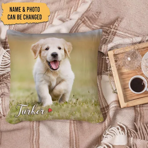Miniatura 2 de Hyturtle Almohada personalizada para mascotas con inserto de 12 x 12 pulgadas impreso de doble cara, almohada para perros con imagen, almohadas