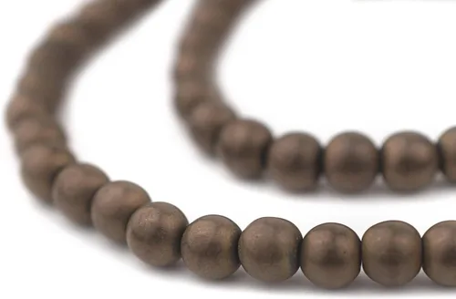 Miniatura 220 de The Bead Chest Cuentas de Jade Blanco Mate Redondas (8mm): Piedra Preciosa Orgánica Redonda Esférica de Energía con Poder de Sanación para Hacer