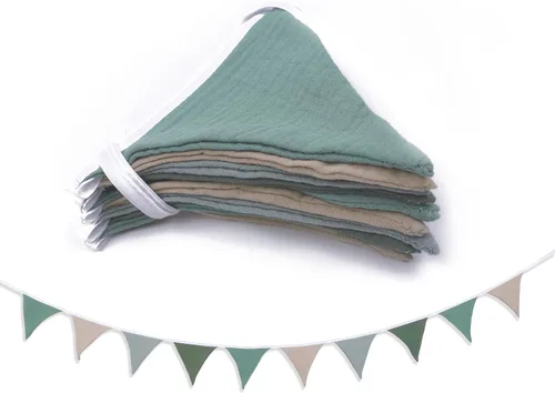 Miniatura 29 de Banderines, Banderines para habitación de bebés y niños pequeños, para decoración de guardería, cumpleaños, boda boho, fiesta de baby shower, evento